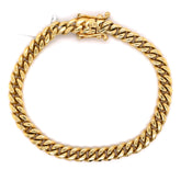 6.5mm Solid Gold Miami Cuban Bracelet 18K - White Carat - USA & Canada